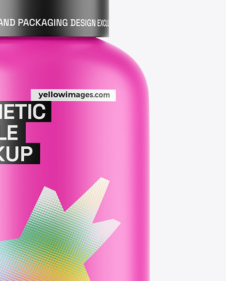 Matte Cosmetic Bottle Mockup