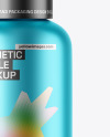 Matte Metallic Cosmetic Bottle Mockup