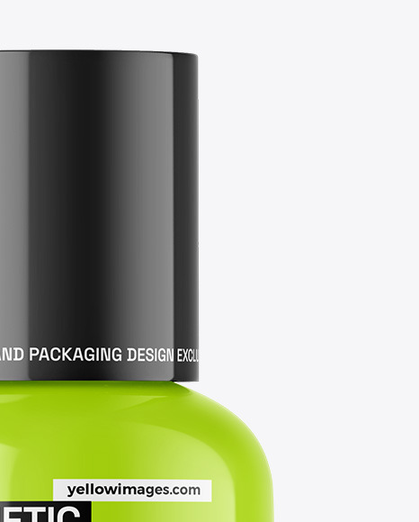 Glossy Cosmetic Bottle Mockup