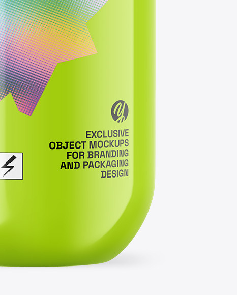 Glossy Cosmetic Bottle Mockup