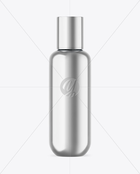 Metallic Cosmetic Bottle Mockup