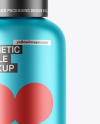 Matte Metallic Cosmetic Bottle Mockup