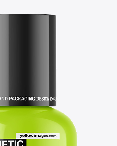 Glossy Cosmetic Bottle Mockup