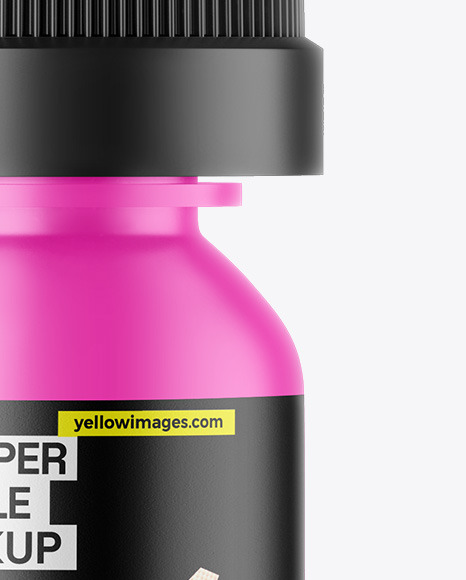 Matte Dropper Bottle Mockup