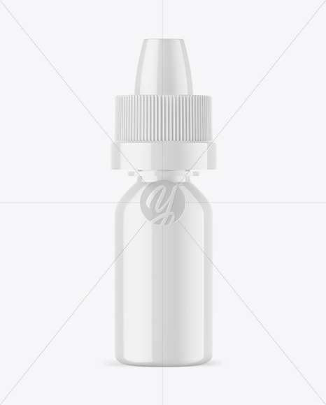 Glossy Dropper Bottle Mockup