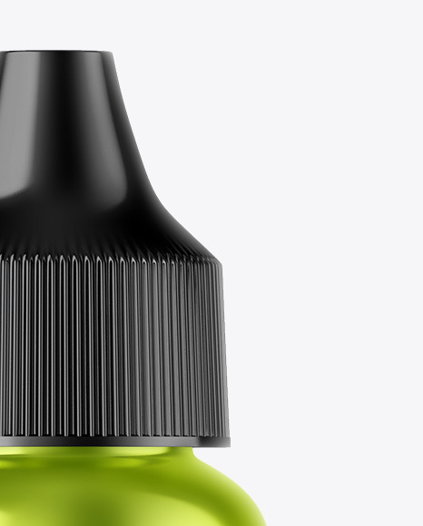 Metallic Dropper Bottle Mockup