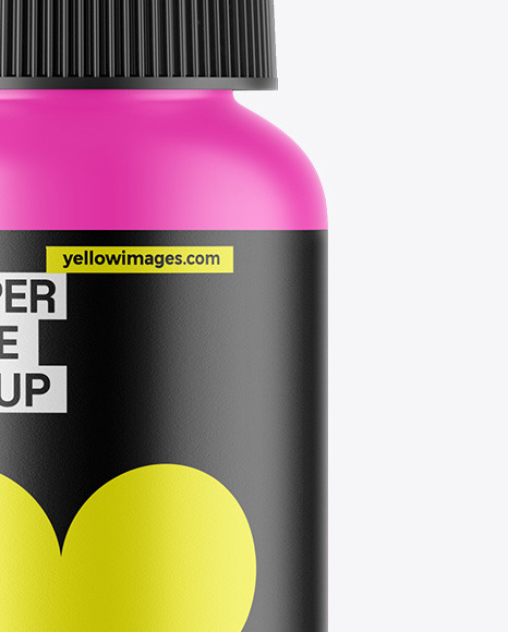 Matte Dropper Bottle Mockup