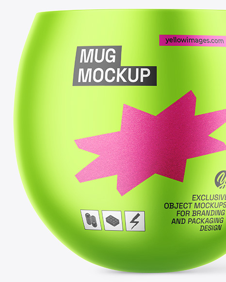 Matte Metallic Mug Mockup