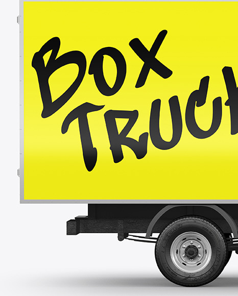 Box Truck Mockup - Side View