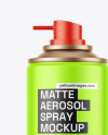 Matte Aerosol Spray Mockup