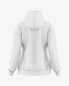 Women’s Heather Hoodie Mockup - Back View