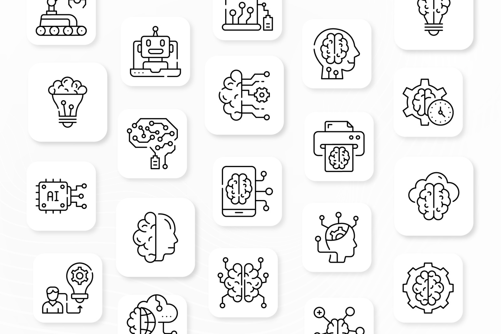 Machine Learning Icons Pack