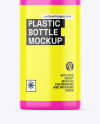 Glossy Plastic Bottle Mockup