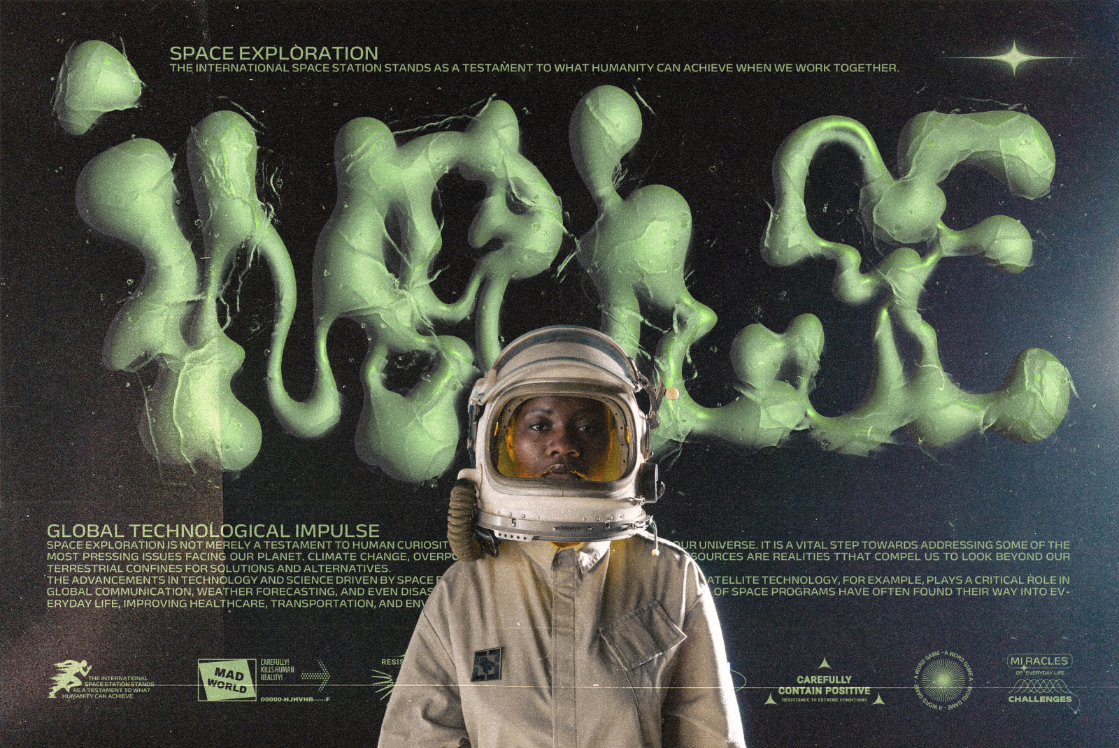 The Nebula Flow Font - chrome typeface The Nebula Flow Font - chrome typeface