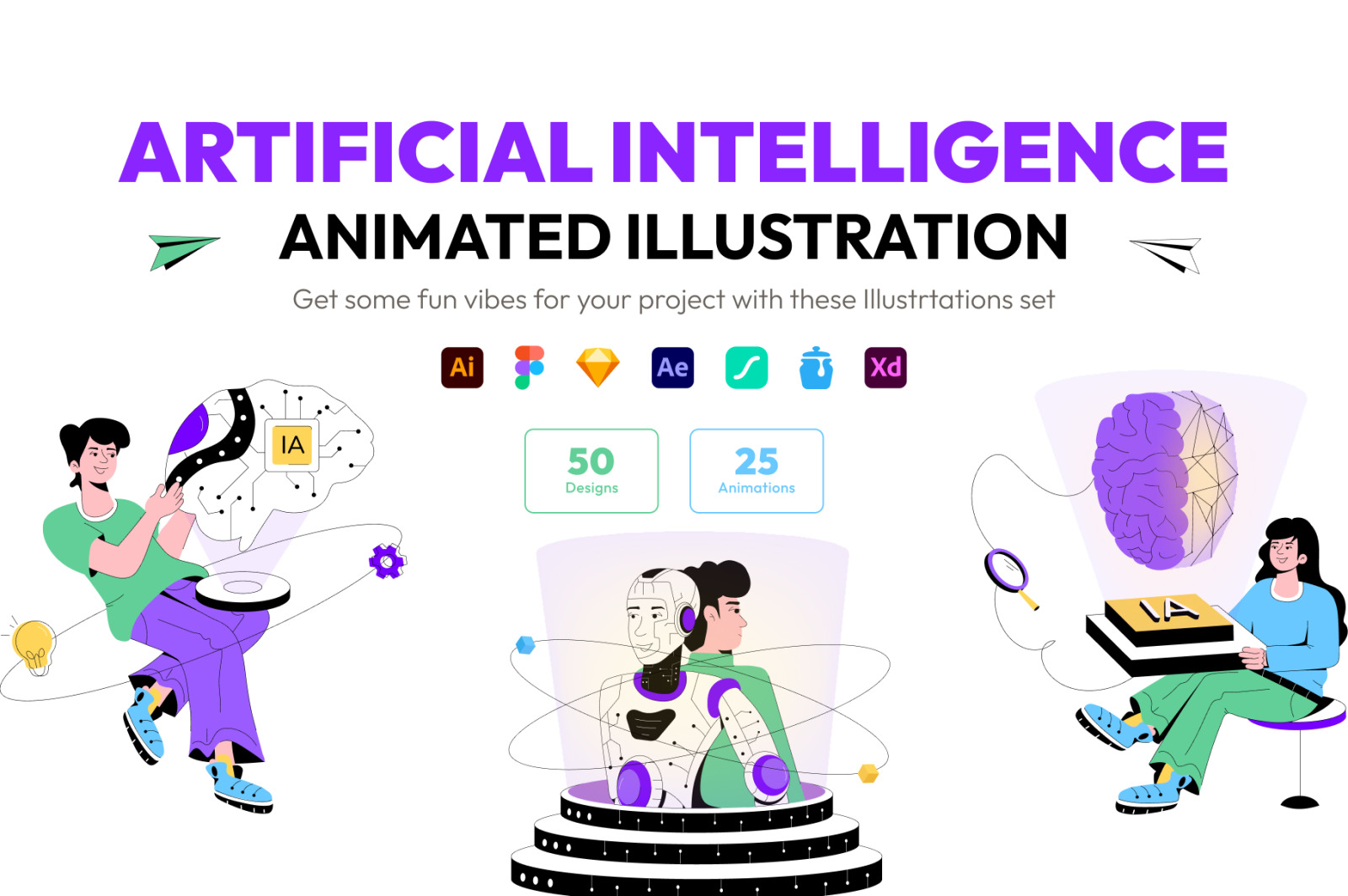 Animated AI Illustrations