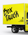 Box Truck Mockup - Half Side View