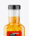 Square Chilli Sauce Bottle Mockup