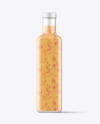Square Frosted Chilli Sauce Bottle Mockup