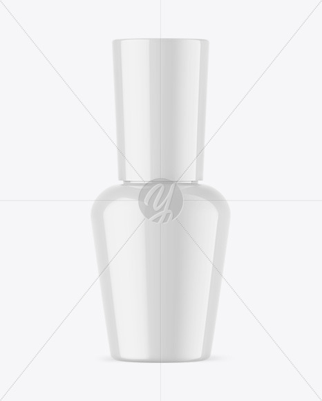 Glossy Nail Polish Bottle Mockup