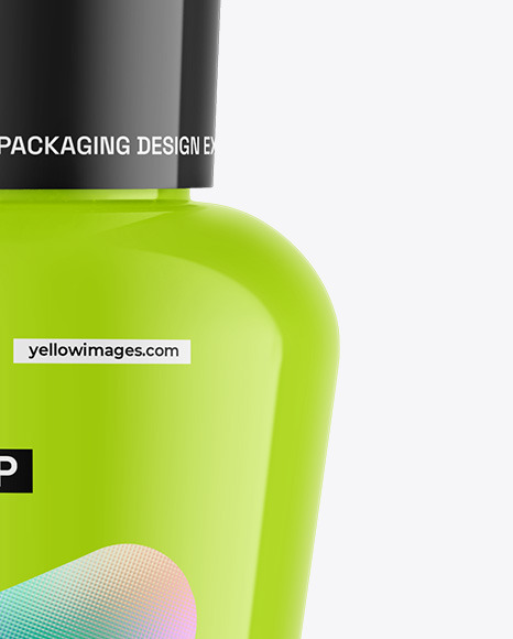 Glossy Nail Polish Bottle Mockup