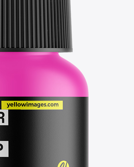 Matte Dropper Bottle Mockup