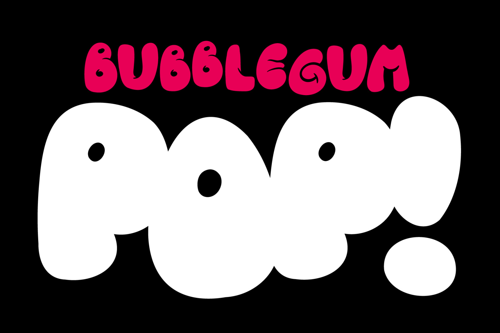 Nasty Habit - A Bubble Font that’s Naughty or Nice!