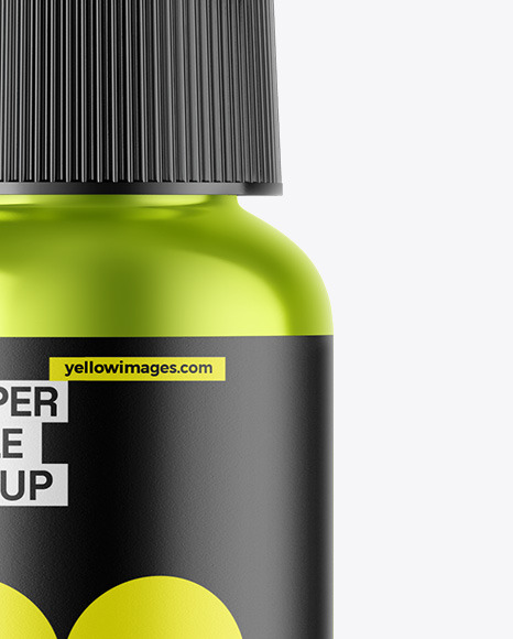 Metallic Dropper Bottle Mockup