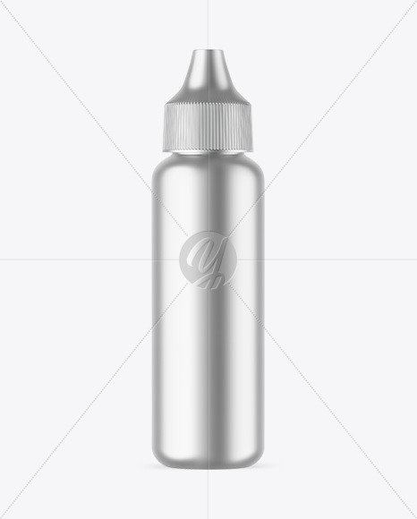 Matte Metallic Dropper Bottle Mockup