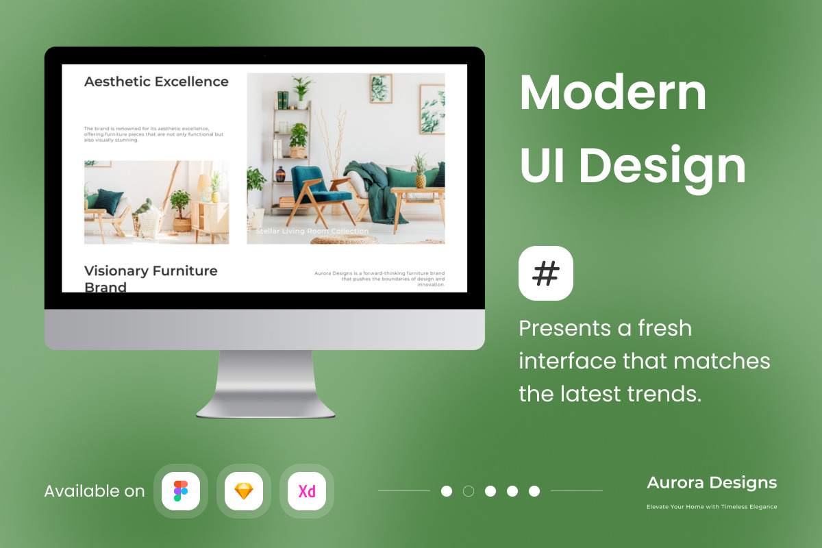 Aurora Designs - Furniture Landing Page V1