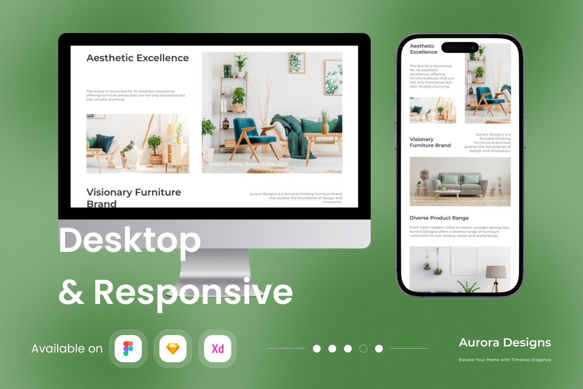 Aurora Designs - Furniture Landing Page V1
