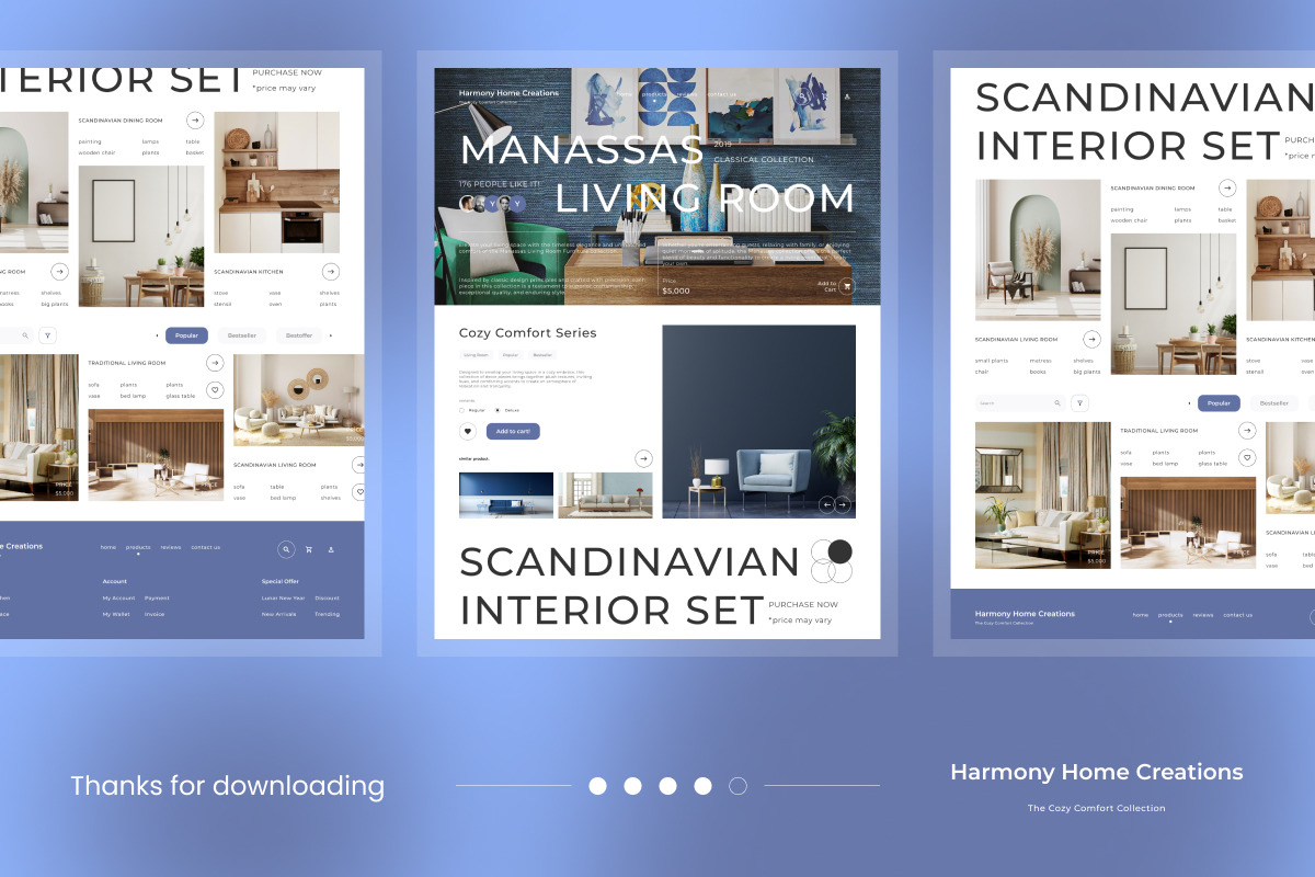 Harmony Home Creations - Furniture Landing Page V2