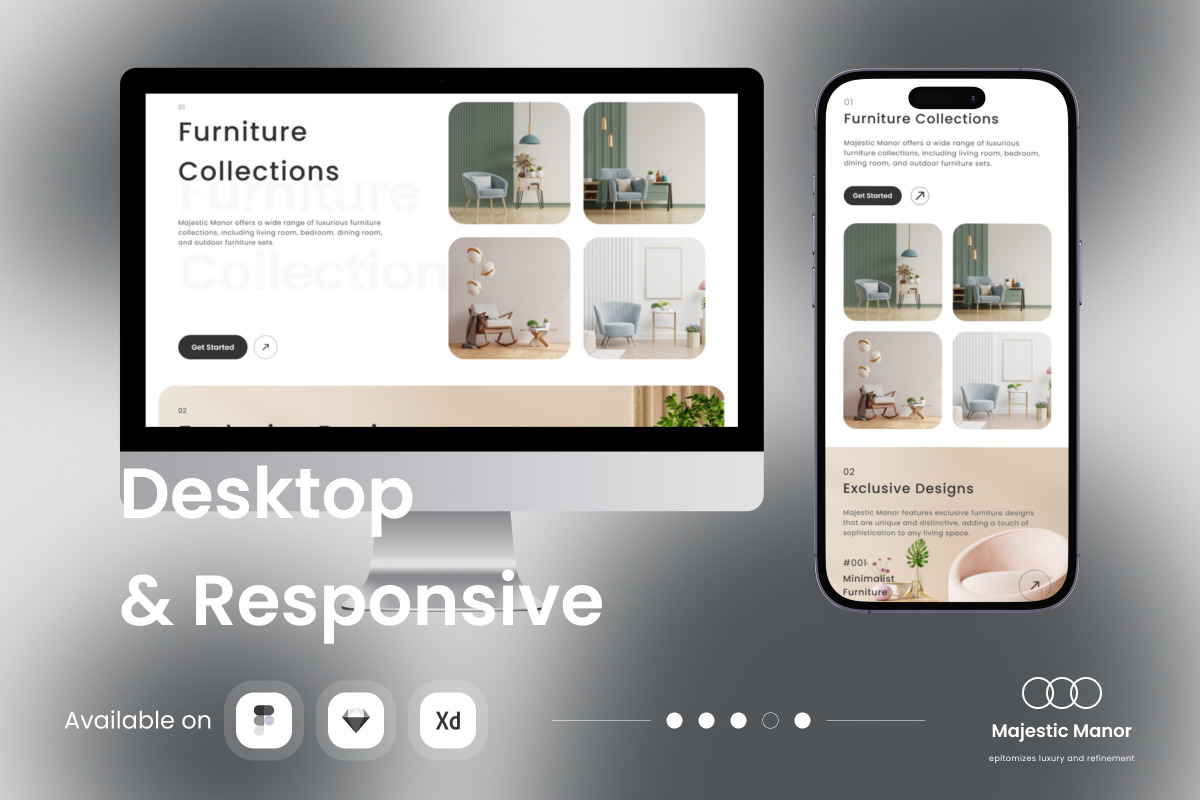 Majestic Manor - Furniture Landing Page V1