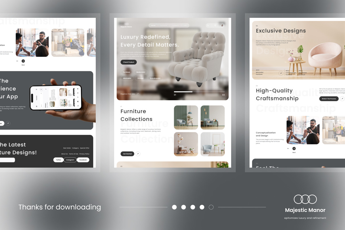 Majestic Manor - Furniture Landing Page V1 Majestic Manor - Furniture Landing Page V1