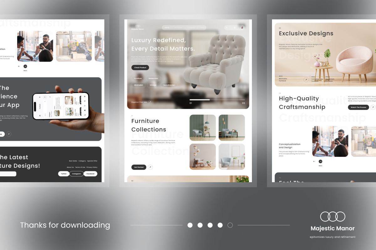 Majestic Manor - Furniture Landing Page V1
