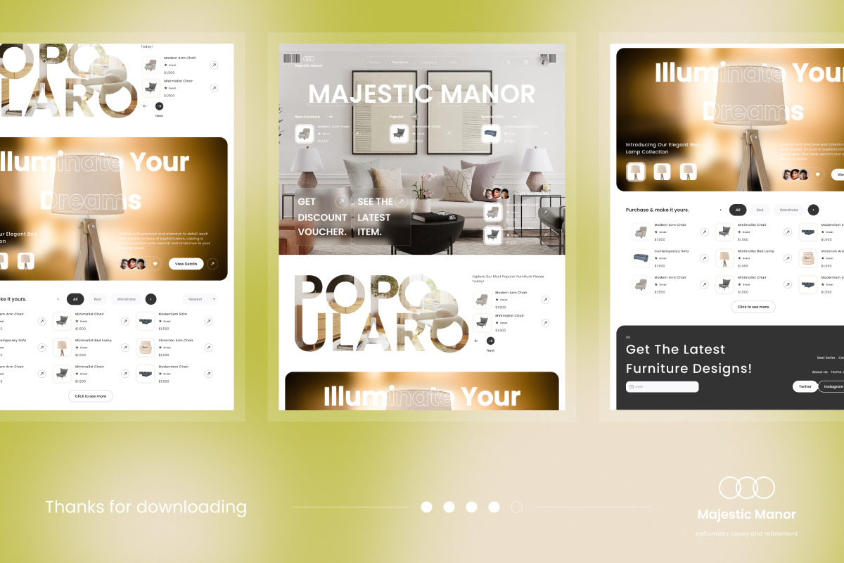 Majestic Manor - Furniture Landing Page V2 Majestic Manor - Furniture Landing Page V2