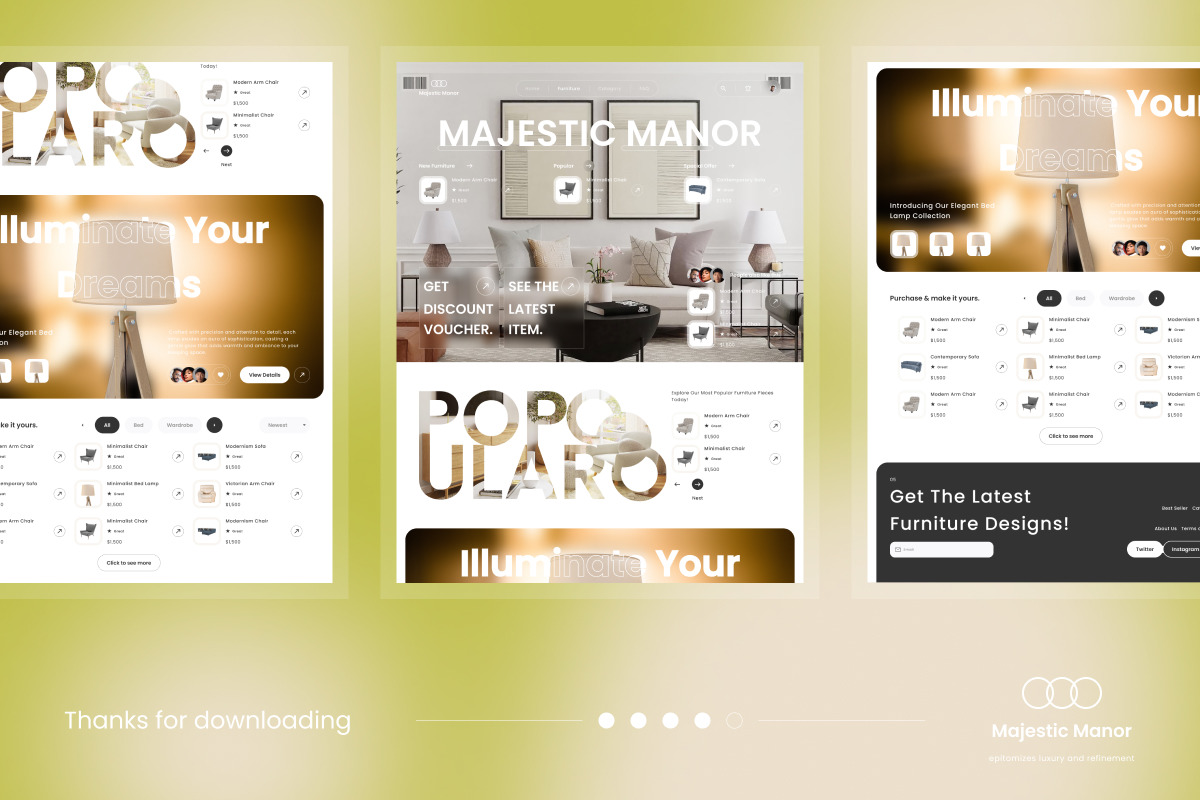 Majestic Manor - Furniture Landing Page V2