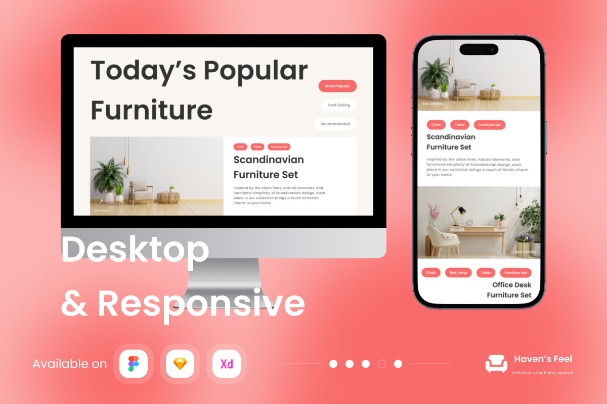 Havens Feel - Furniture Landing Page