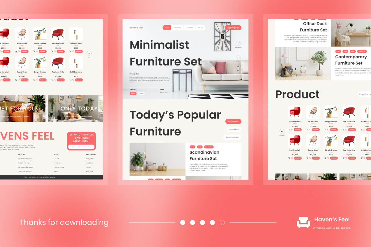 Havens Feel - Furniture Landing Page Havens Feel - Furniture Landing Page