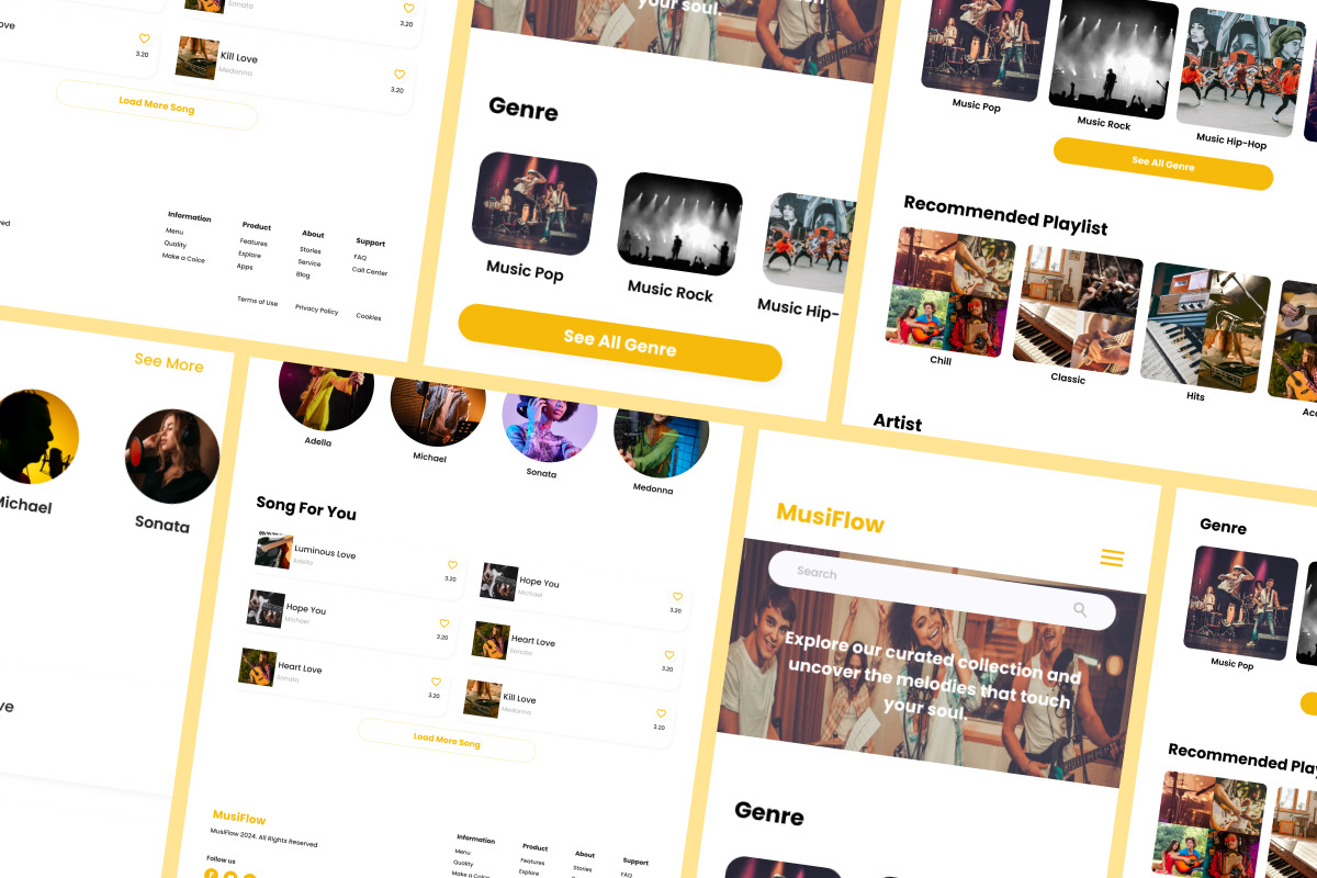 MusiFlow - Music Player Landing Page V2 MusiFlow - Music Player Landing Page V2