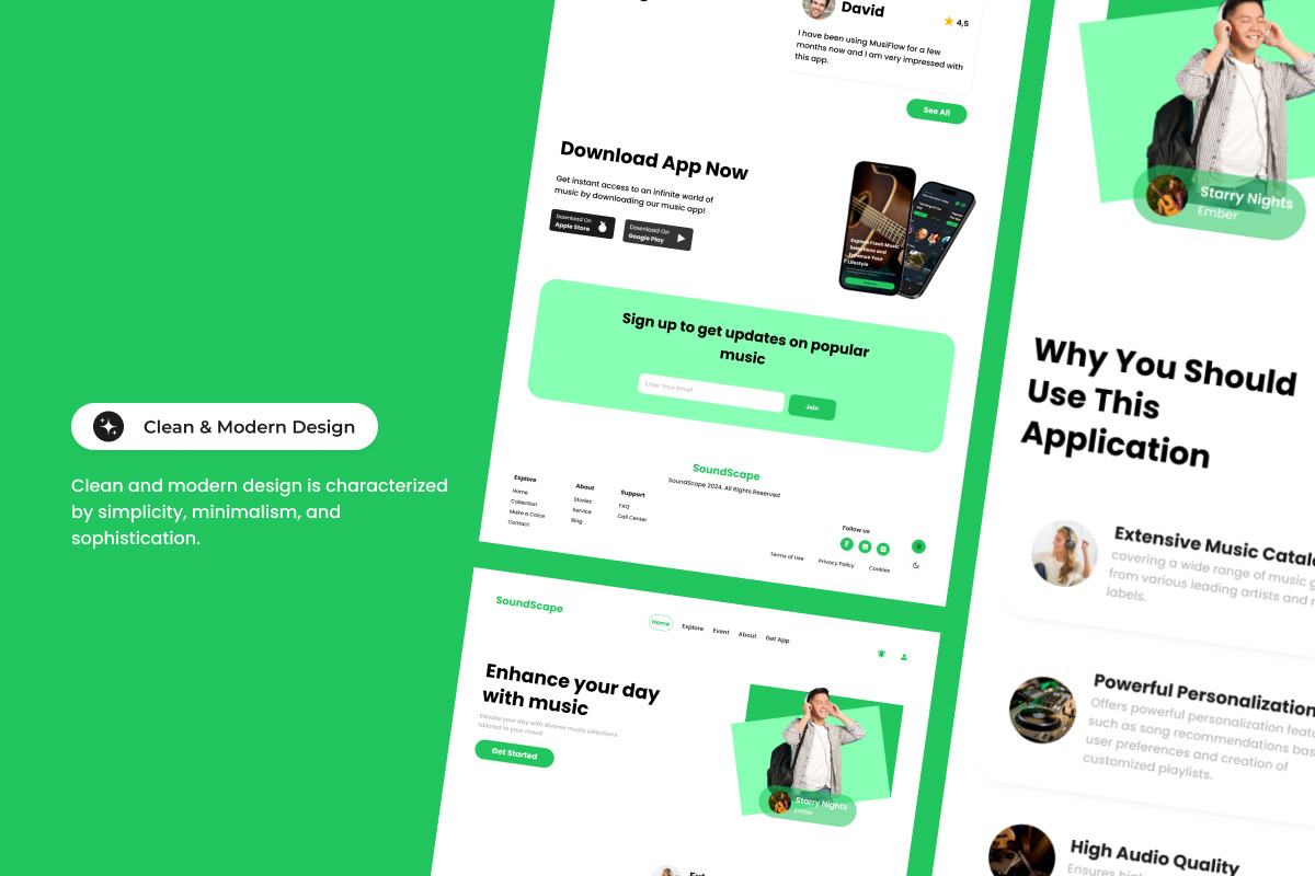 SoundScape - Music Player Landing Page V1 SoundScape - Music Player Landing Page V1