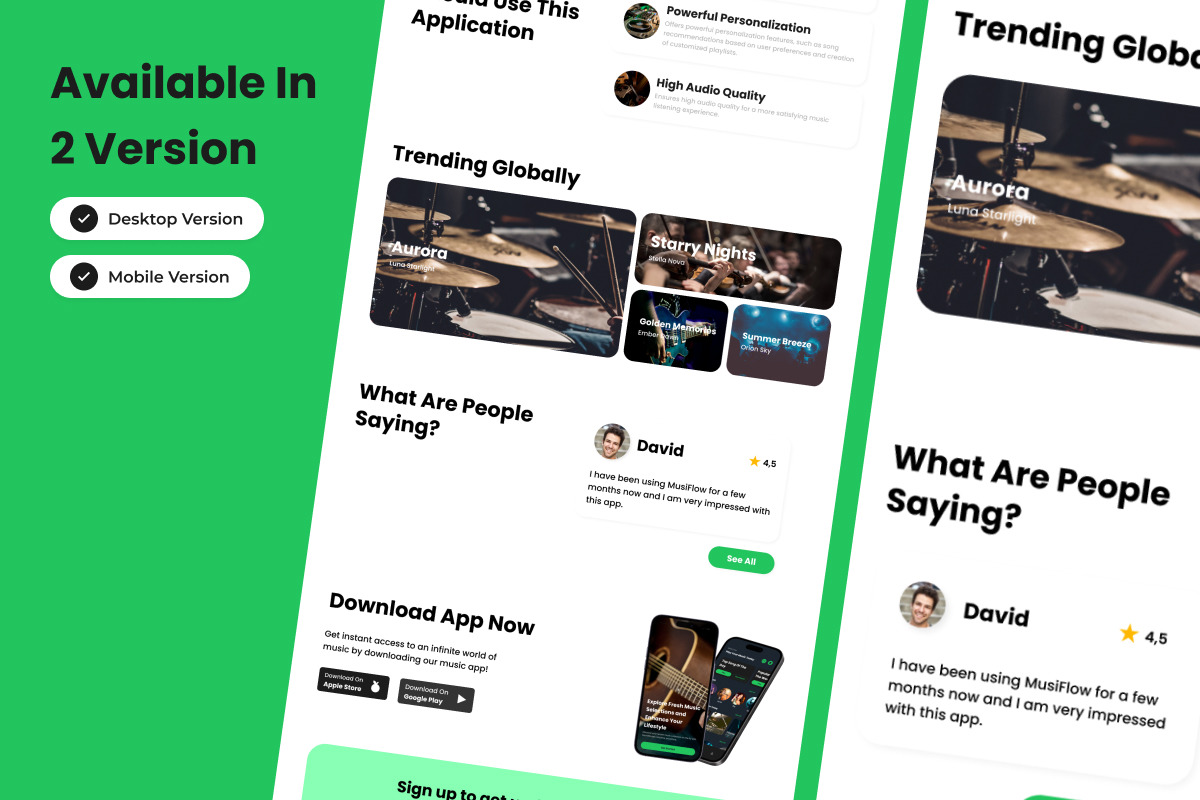 SoundScape - Music Player Landing Page V1 SoundScape - Music Player Landing Page V1