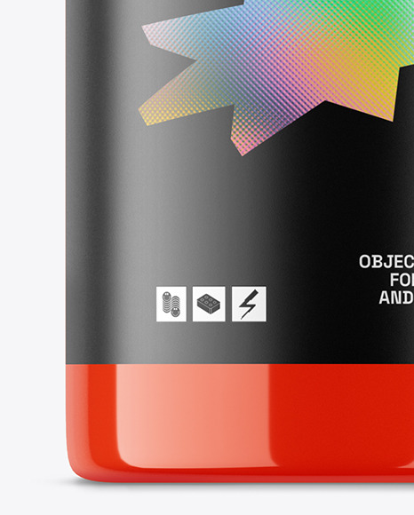 Glossy Squeeze Sauce Bottle Mockup