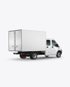 Box Truck Mockup - Back Half Side View