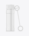 Glossy Soap Bubbles Bottle Mockup