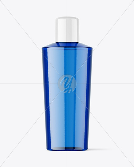 Blue Plastic Bottle Mockup