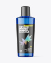 Blue Plastic Bottle Mockup