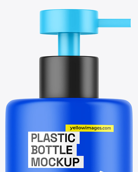 Matte Bottle with Pump Mockup