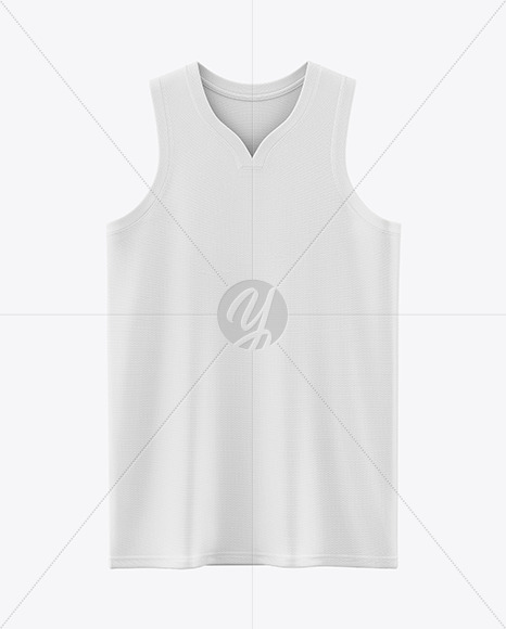 Wishbone Collar Basketball Jersey Mockup