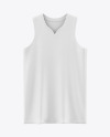 Wishbone Collar Basketball Jersey Mockup