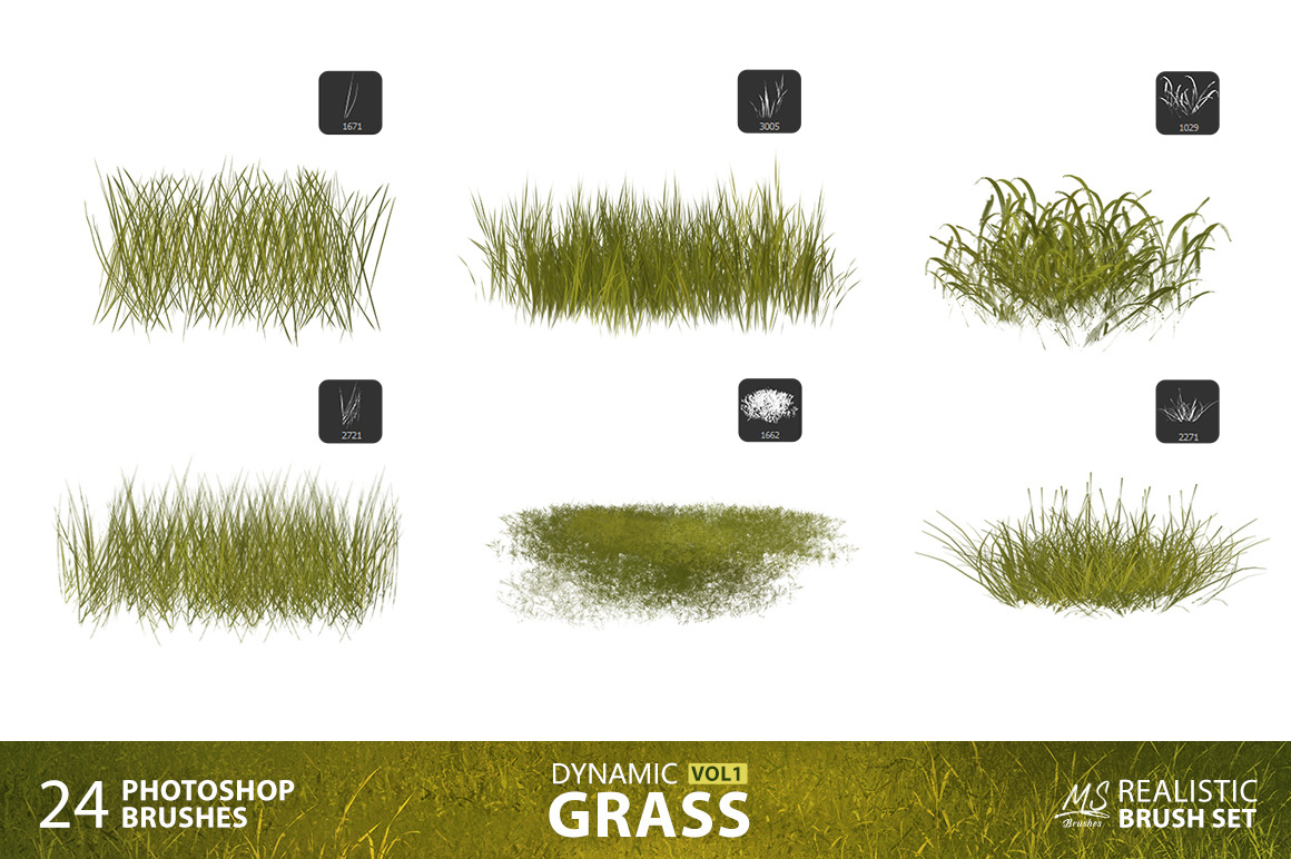 Grass Photoshop Brushes